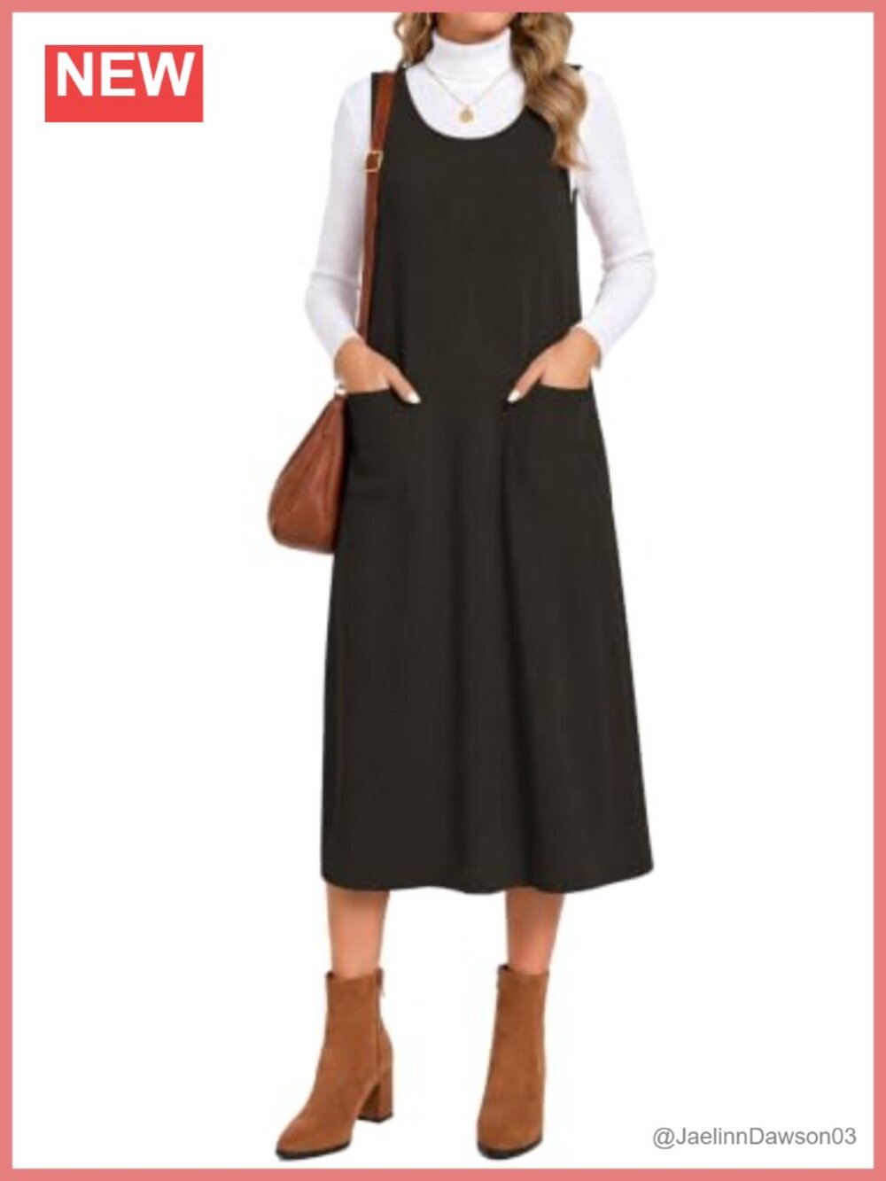 Corduroy Overall Maxi Dress Sleeveless Jumper Pockets Casual